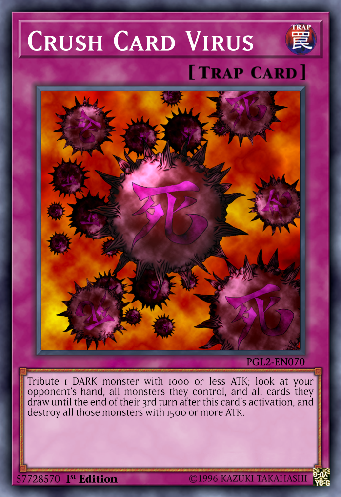 yugioh crush card virus errata - SR06-EN031 - Common With new errata to Virus