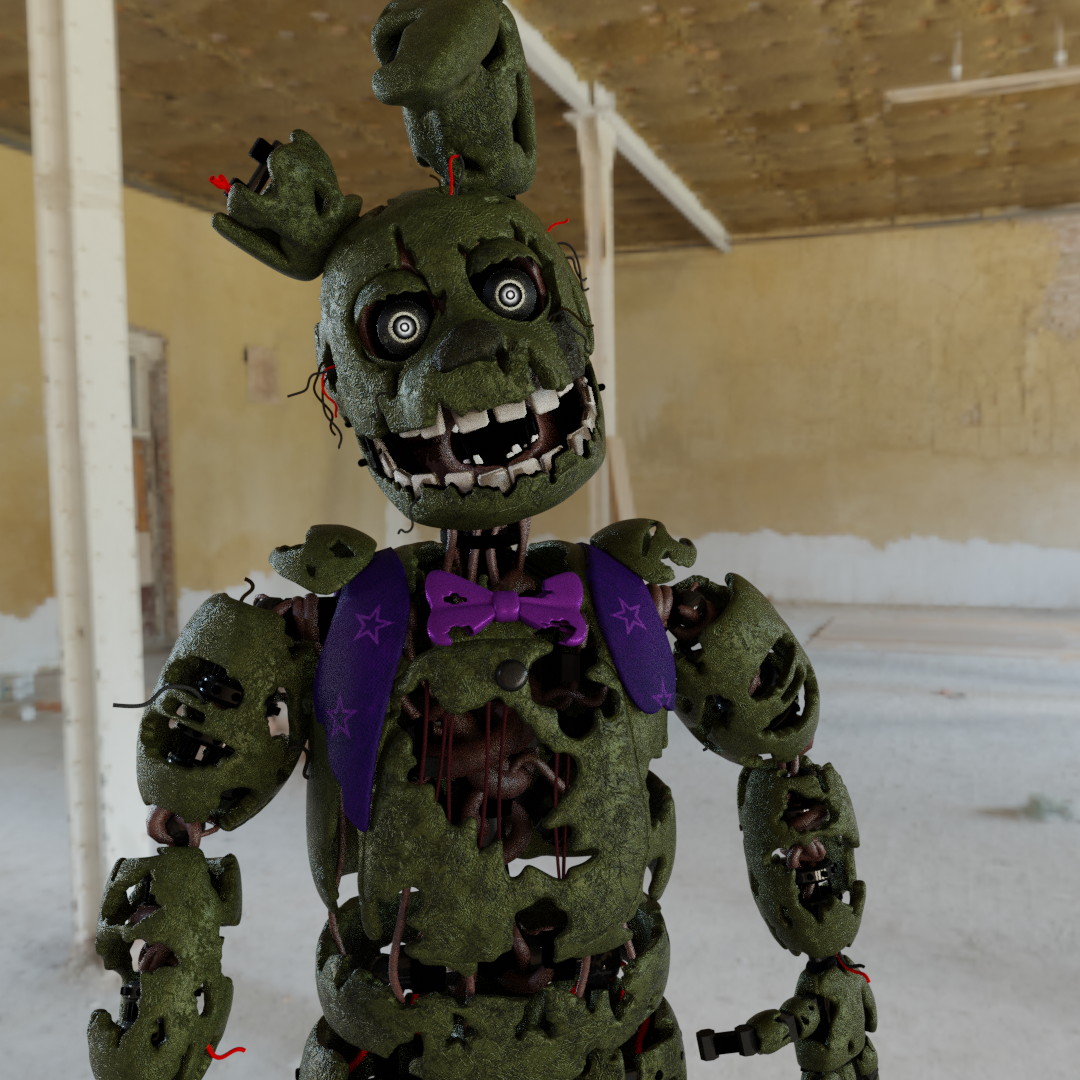Springtrap Red (Blender/Fnaf) Springtrap by Nightwingcyrus on DeviantArt