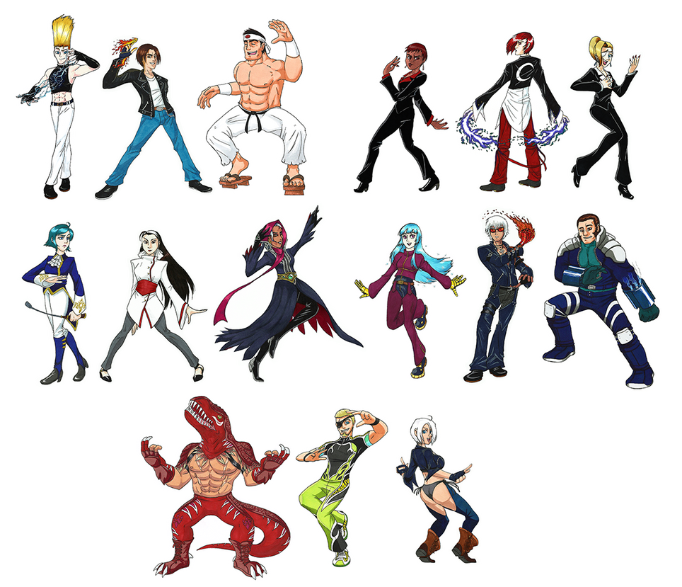 KOF Stickers set 1 by rodolfovalenz90 on DeviantArt
