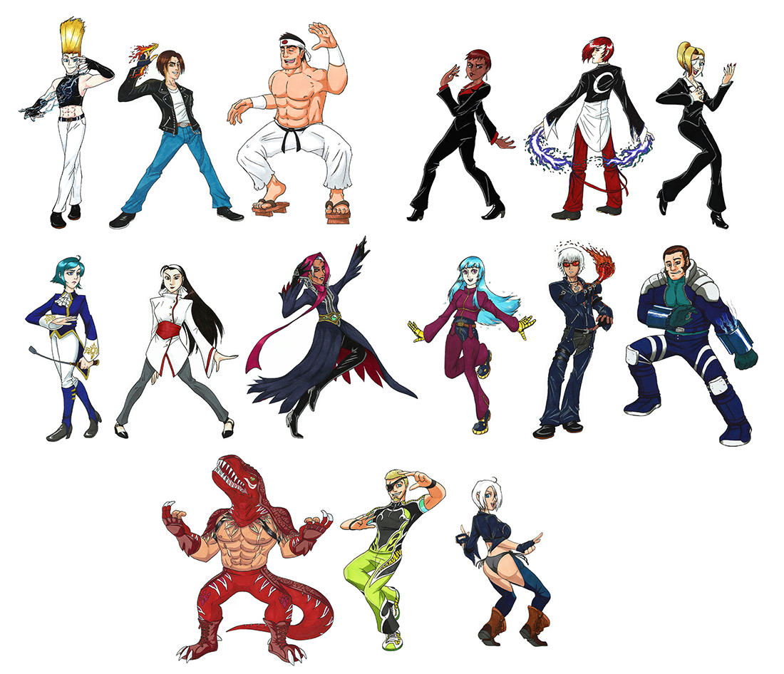 KOF Stickers set 1 by rodolfovalenz90 on DeviantArt