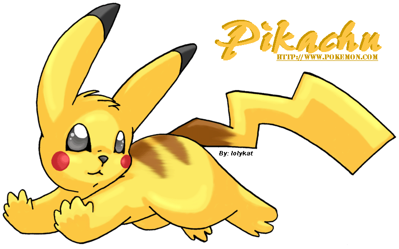 Pikachu running by lolykat on DeviantArt
