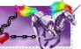 Robot Unicorn Stamp