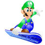 Luigi Snowboarding