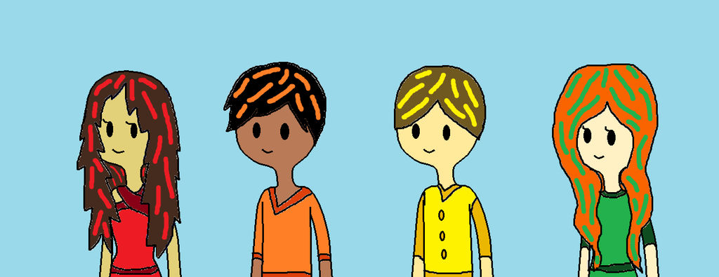 1st 4 Colors of the Rainbow AT OCs by SaraAdventurer on DeviantArt
