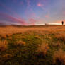 Sunset Over Kilcoy Farm Lands