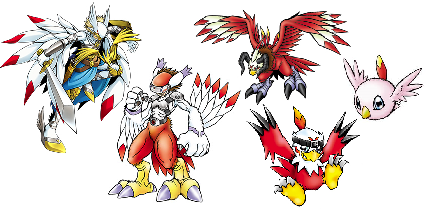 Hawkmon Evolution Line by kjg123 on DeviantArt