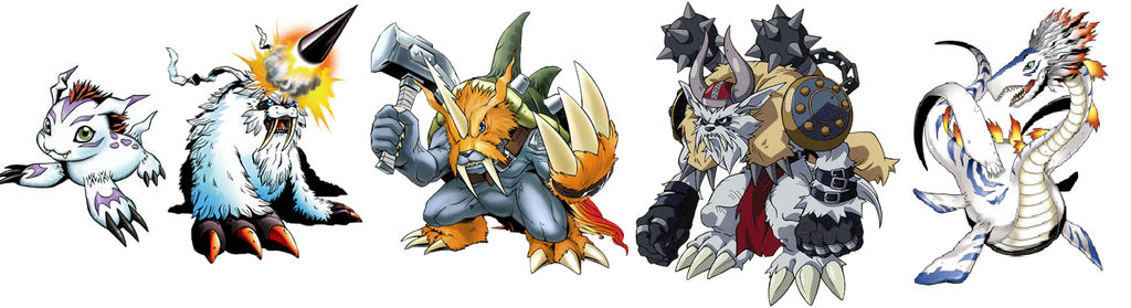 Gomamon Evolution Line by kjg123 on DeviantArt