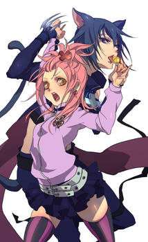 Ikuto and Amu - Shugo Chara