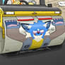Steamrolled Fox Sticker