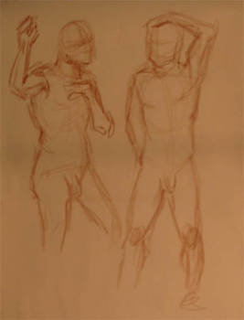 Life Drawing 1 minute poses 2