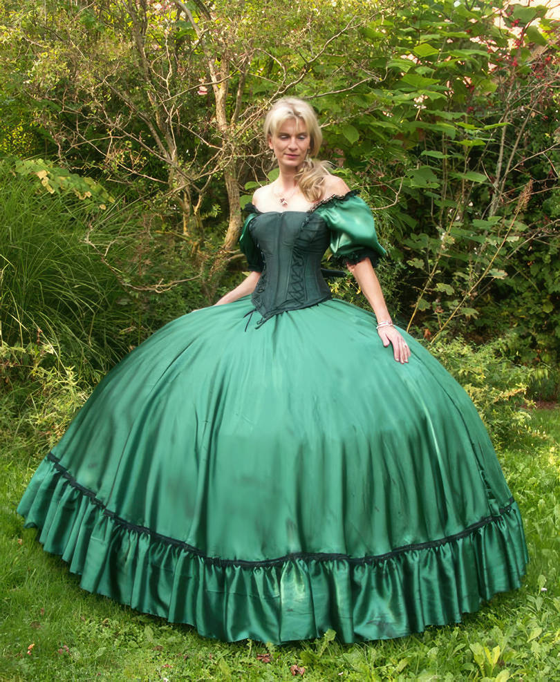 AI upscaled green silk dress by veronarmon on DeviantArt