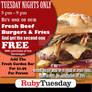 Ruby Tuesday Burger Ad