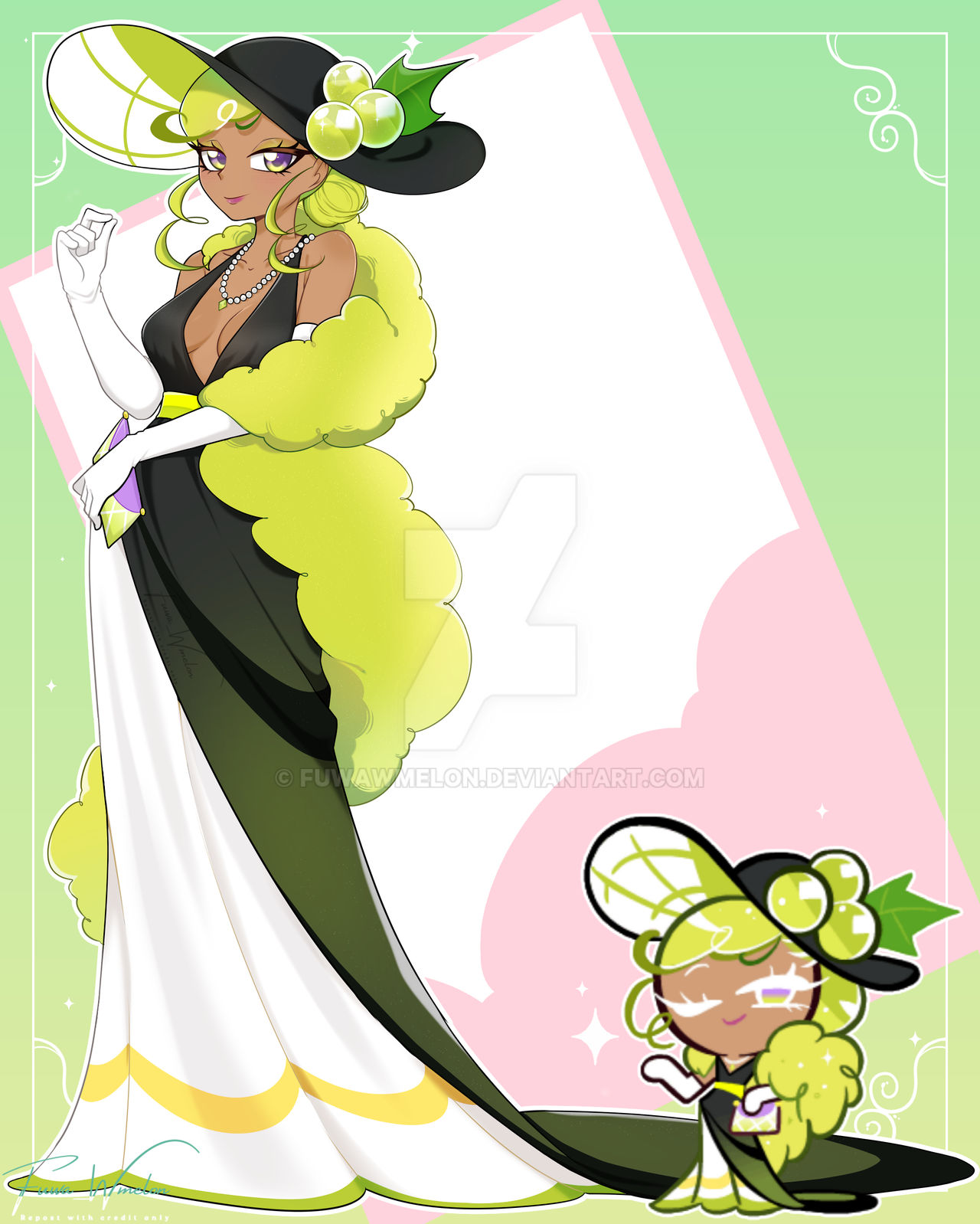 Shine muscat cookie |Fanart by FuwaWmelon on DeviantArt