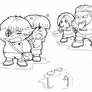 KOF bullies line art