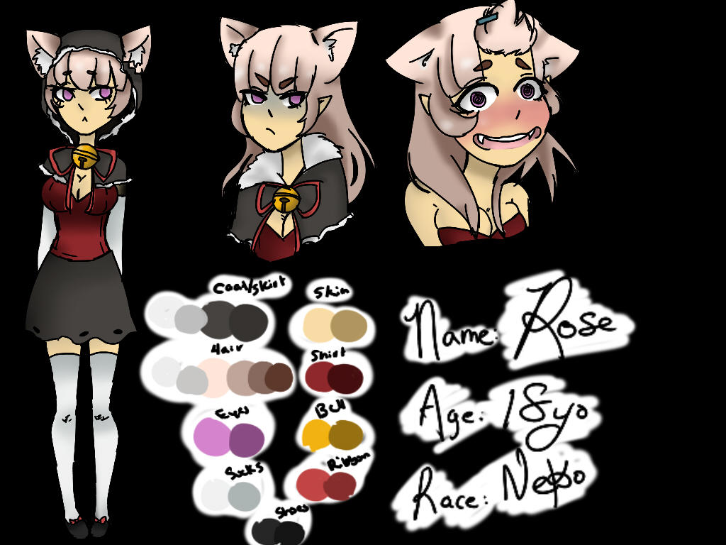 Rose Color Character Rose character sheet by MakaylainWonderland on DeviantArt