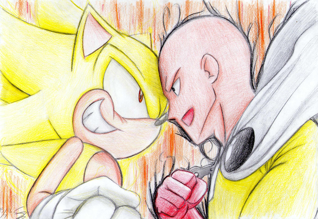 Super Sonic VS One Punch Man