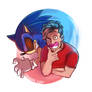 (Redraw) Sonic EXE and Markiplier