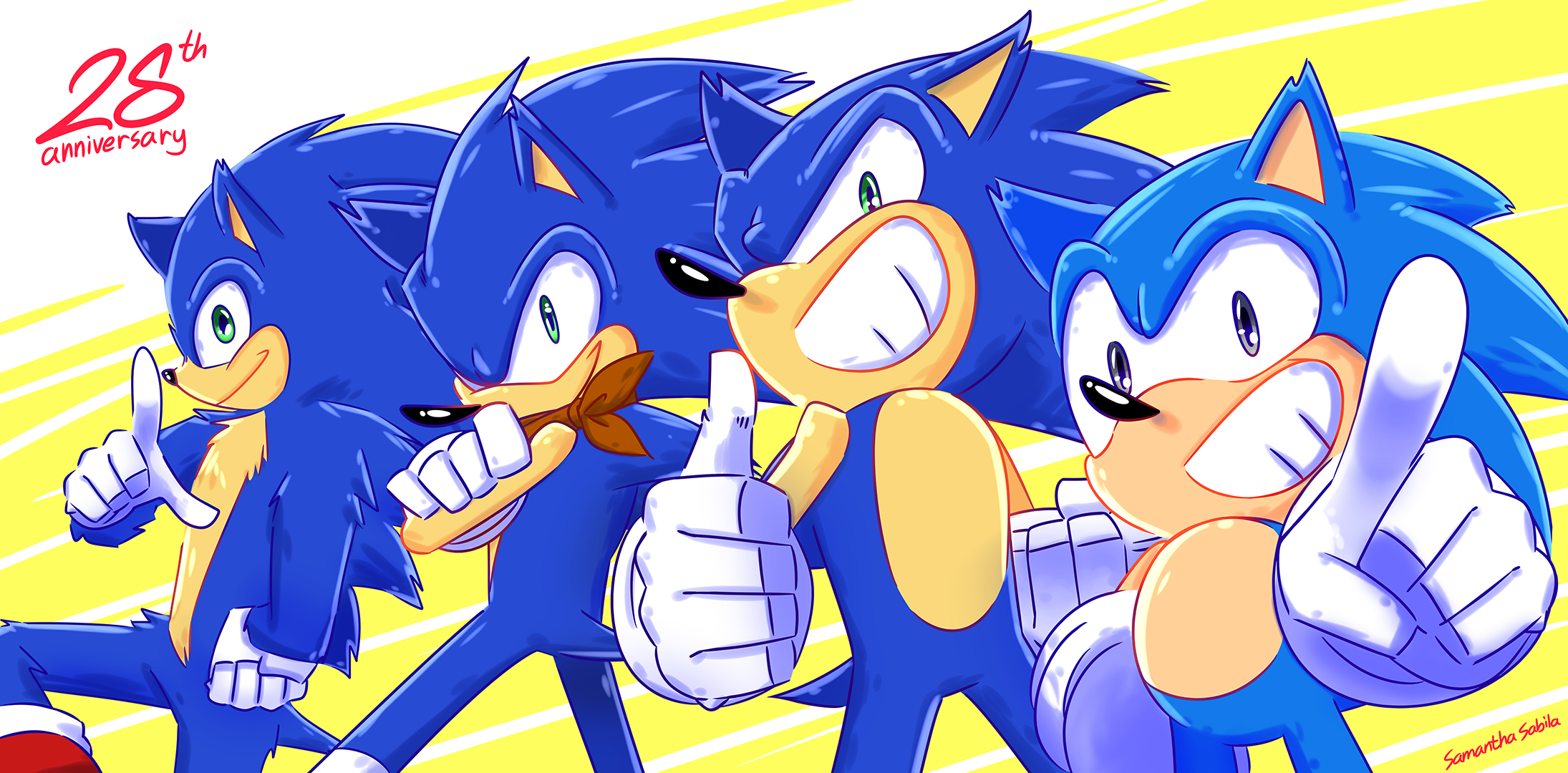 Sonic's 28th birthday by SonicSpeedz on DeviantArt