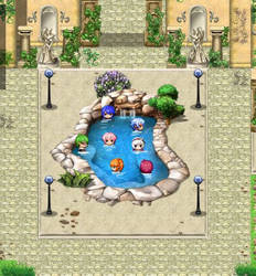 Free Natural Rock Swimming Pool for RPG Maker