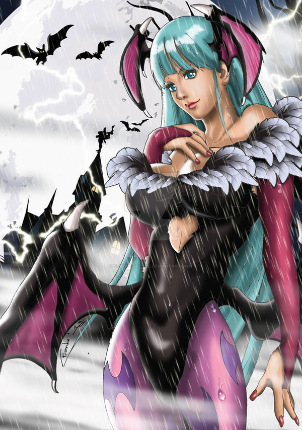 Commission: Darkstalkers Morrigan