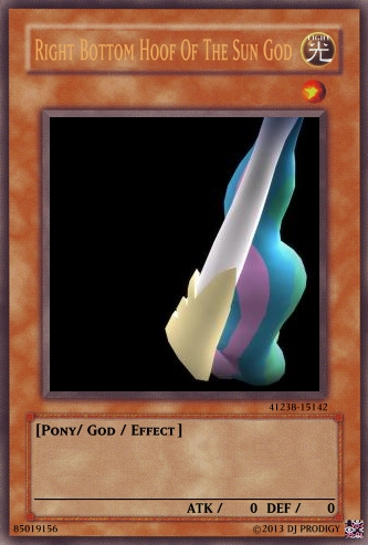 Right Bottom Hoof Of The Sun God Yugioh Card