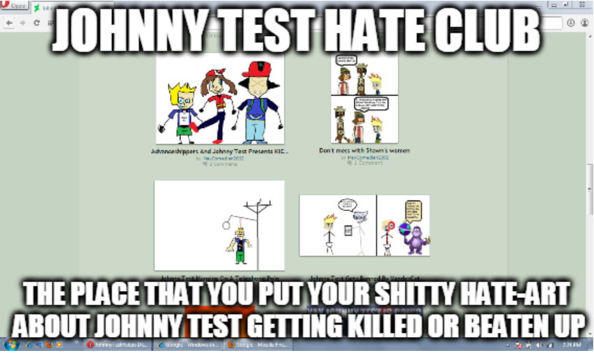 The REAL Johnny Test Meme