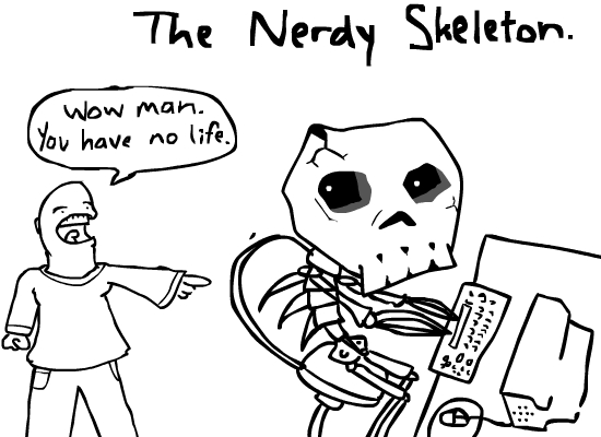 The Nerdy Skeleton by Bigfoot3290 on DeviantArt