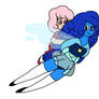 Lapis Lazuli (Forehand left) flight with Nora