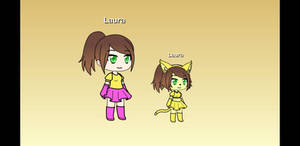 Laura and her cat form