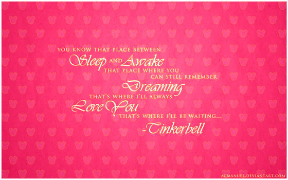 Tinkerbell Quote - Disney Wallpaper
