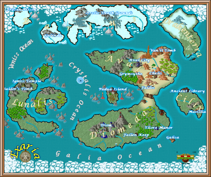 Exorhas Map Exaria World Map by Zaeran-Zero on DeviantArt
