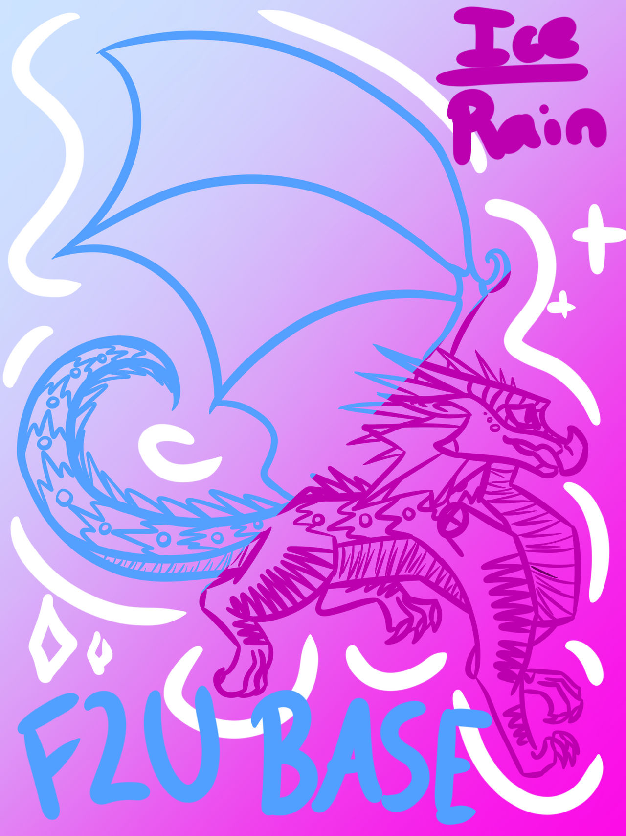 Icewing-Rainwing Free2Use Base! by FlurryDrawz on DeviantArt