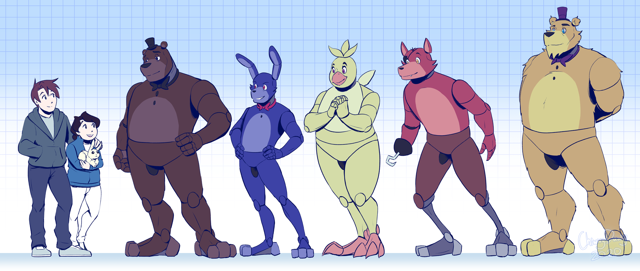 FNaF Lost Souls Height Chart by ChiwwyDawg on DeviantArt