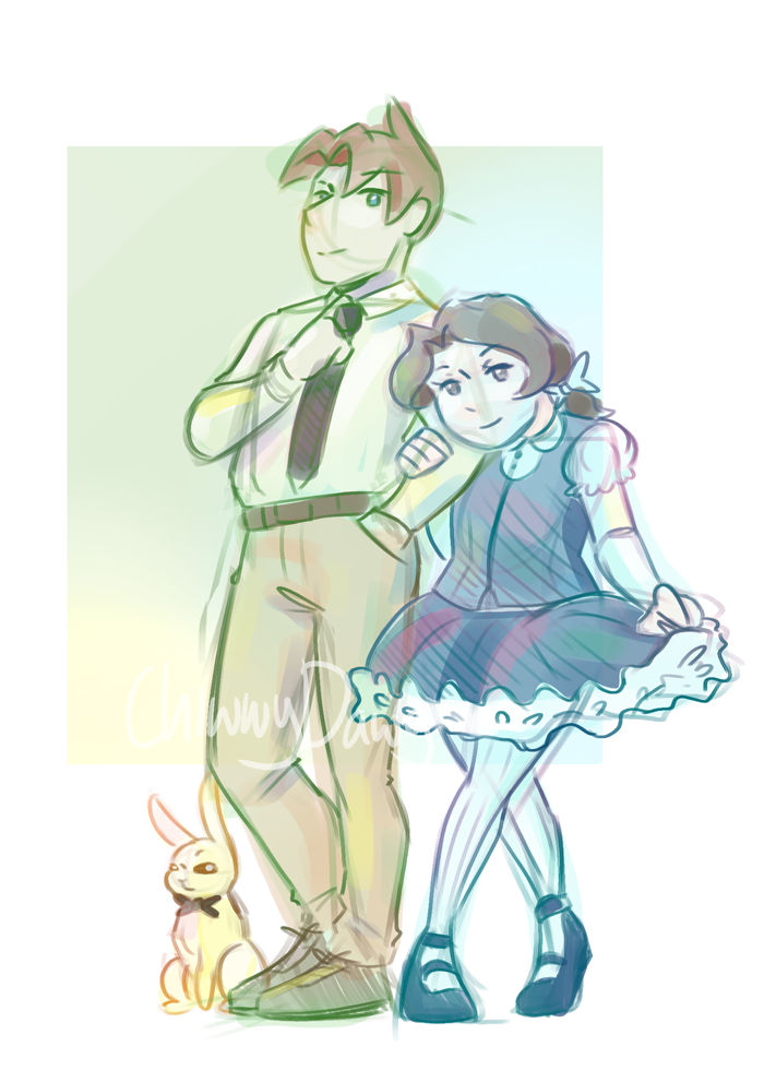 Dapper Black Rabbit Deviantart DOODLEZ 006 - Dapper Kids and Rabbit (Lost Souls) by ChiwwyDawg on ...