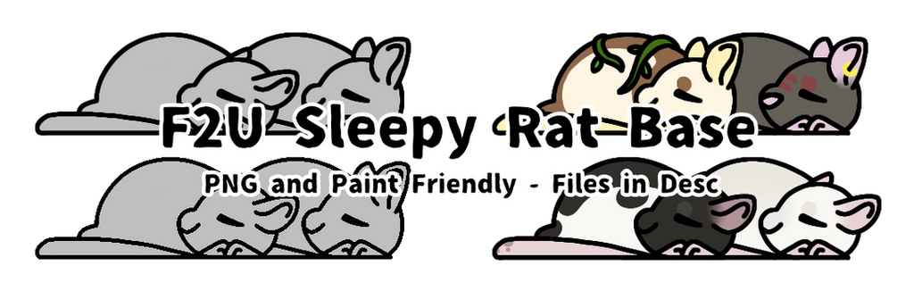 Mouse Rat Base F2U Sleepy Rat Base by LuckyDogstar on DeviantArt