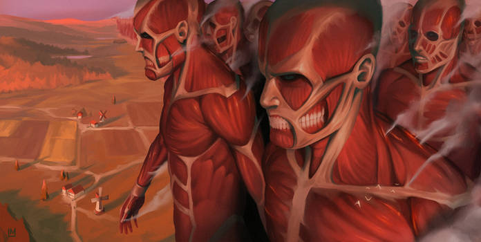 Colossal Titan Attack Of Titan Shingeki No Kyojin by djakal12 on DeviantArt