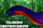Vulcanodon Carnivorous Sauropod