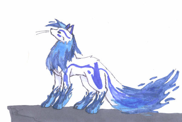 Flaming Blue Fire Fox by seerterezipyrope on DeviantArt