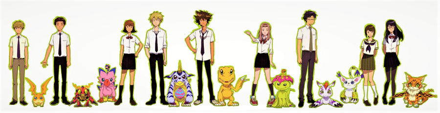 Digimon tri. Characters by Michi-TamiTxM on DeviantArt