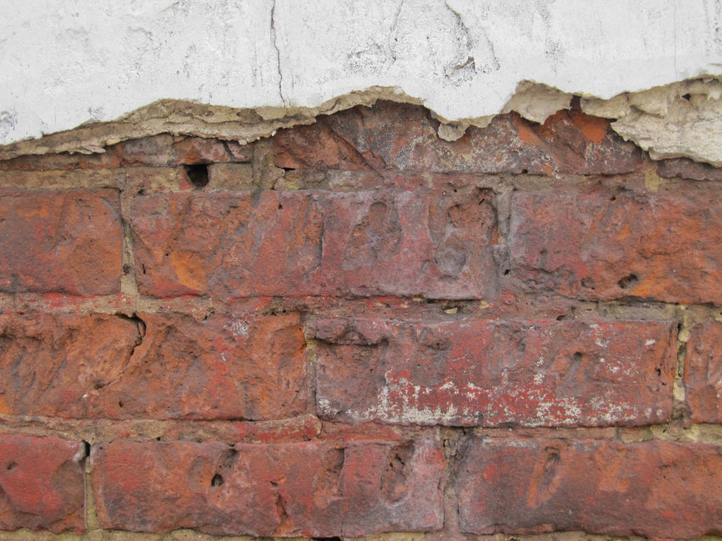 Cracked Plastered Brick Wall by element321