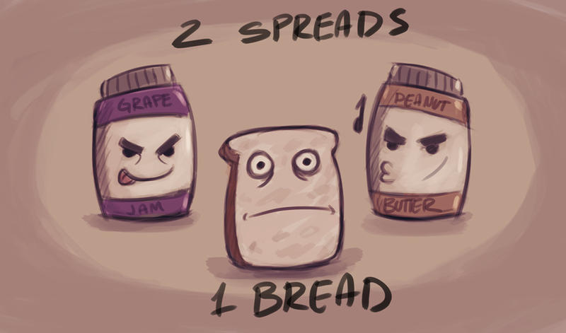 2 Spreads 1 Bread sketch