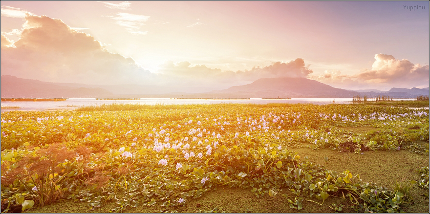 Sunset at Batur Lake