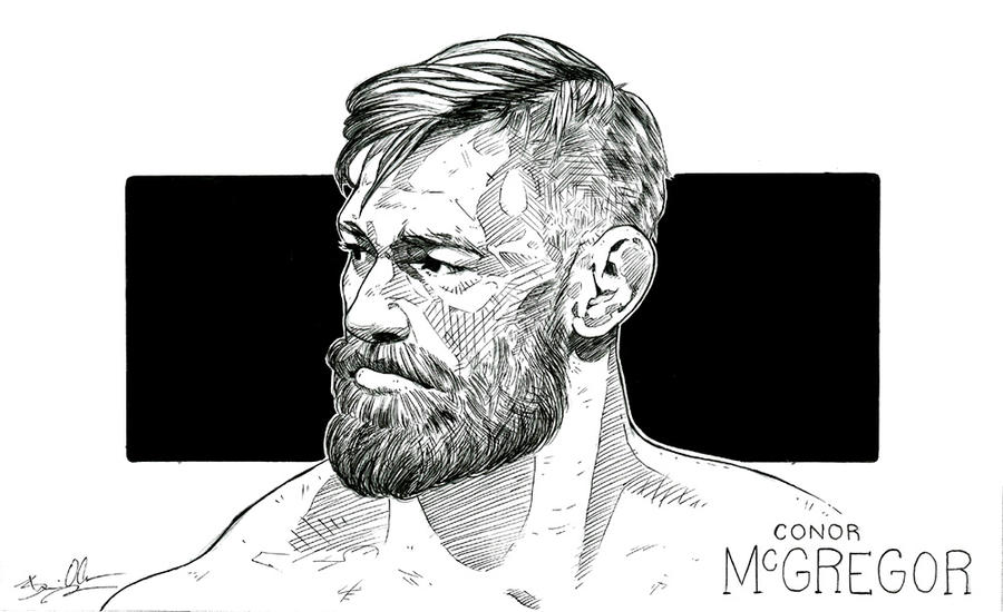 Conor McGregor (pen drawing) by theonlybriman47 on DeviantArt