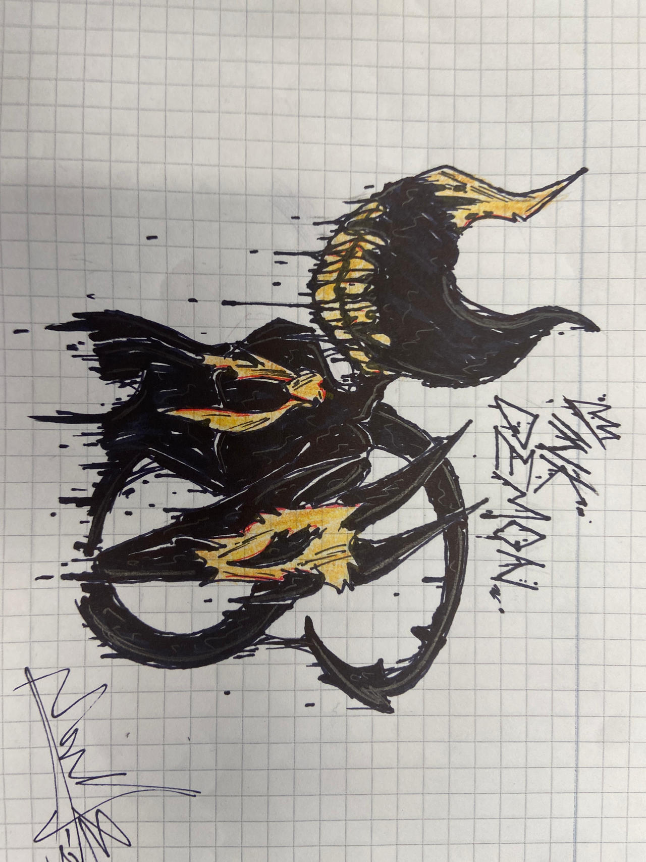Death Ink Deviantart Ink Demon sketch by SonicMhedgehog25 on DeviantArt