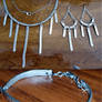 hammered wire jewelry set