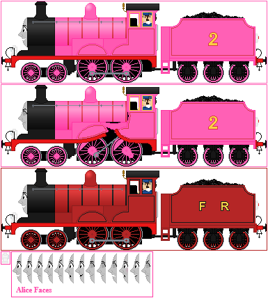 Pink Engine Drawing Alice The Pink Engine by GallopingGoose97 on DeviantArt