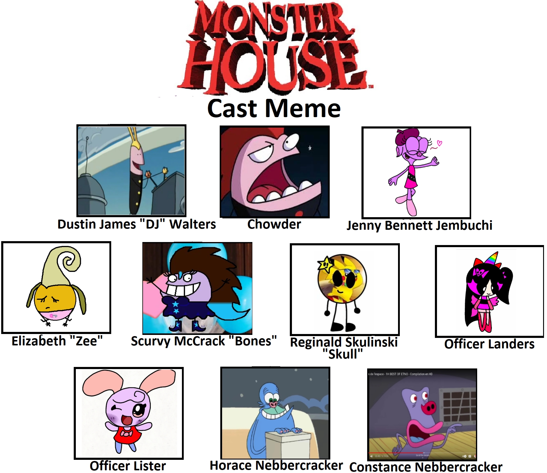 Monster House Cast Meme by Barbie537 on DeviantArt