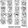 Sixteen Cartoon Styles Meme