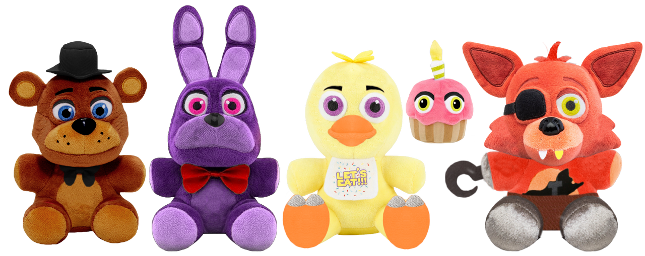 Fixed FNaF 1 Plushies by Mariorainbow6 on DeviantArt