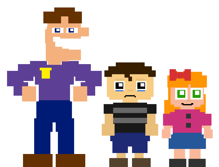 8-Bit Afton kids by Mariorainbow6 on DeviantArt